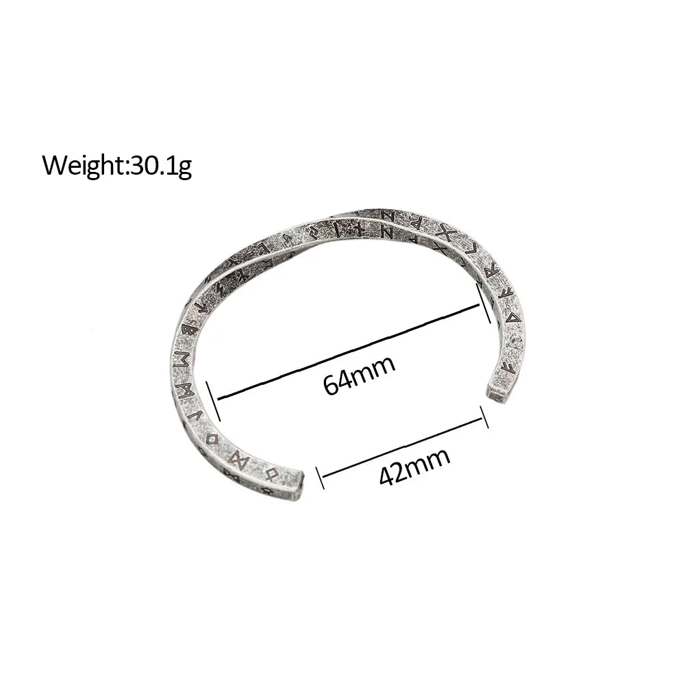Bracelet Jonc Viking Homme RUNES SCANDINAVE