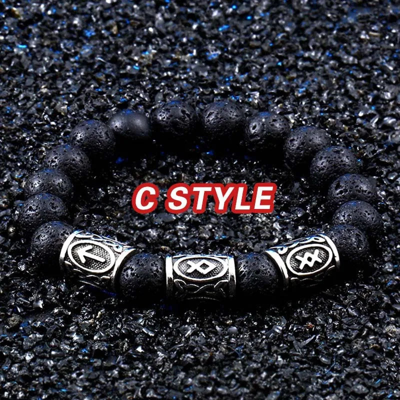 Bracelet Perles Homme VIKING - Style C