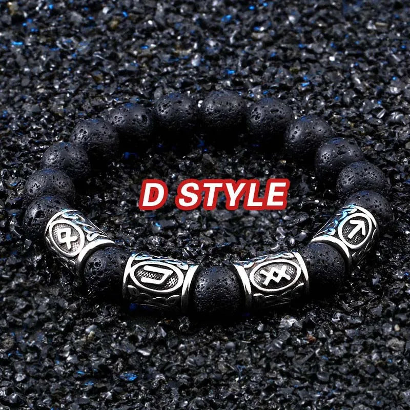 Bracelet Perles Homme VIKING - Style D