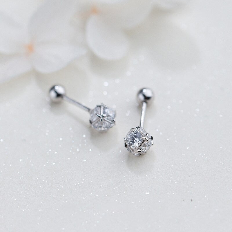 Clou Oreille Diamant Homme argent 925