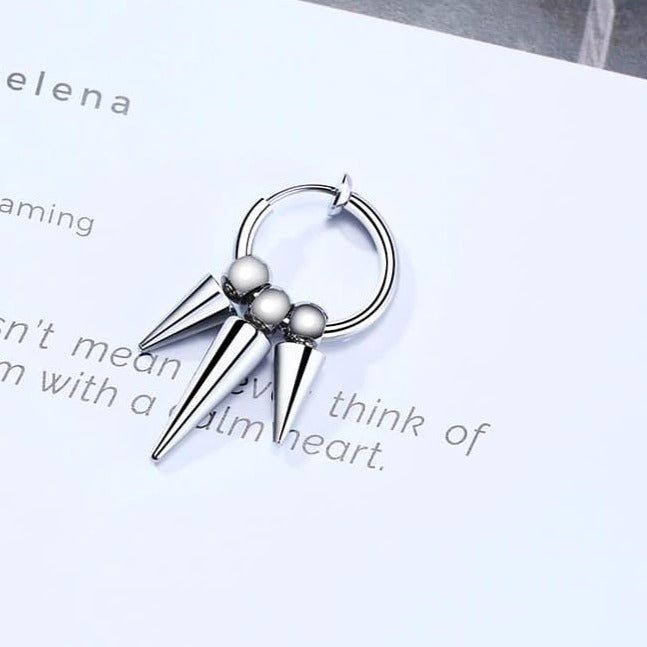 Fausse Boucle d’Oreille Homme - Pointe triple