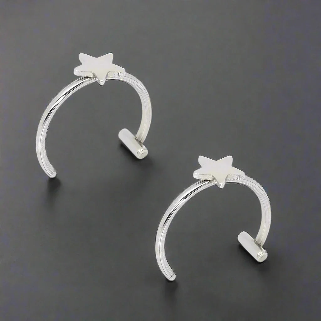 Faux Piercing Lèvre Homme ETOILE ARGENT