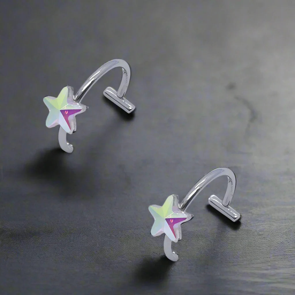 Faux Piercing Lèvre Homme ETOILE BRILLANTE