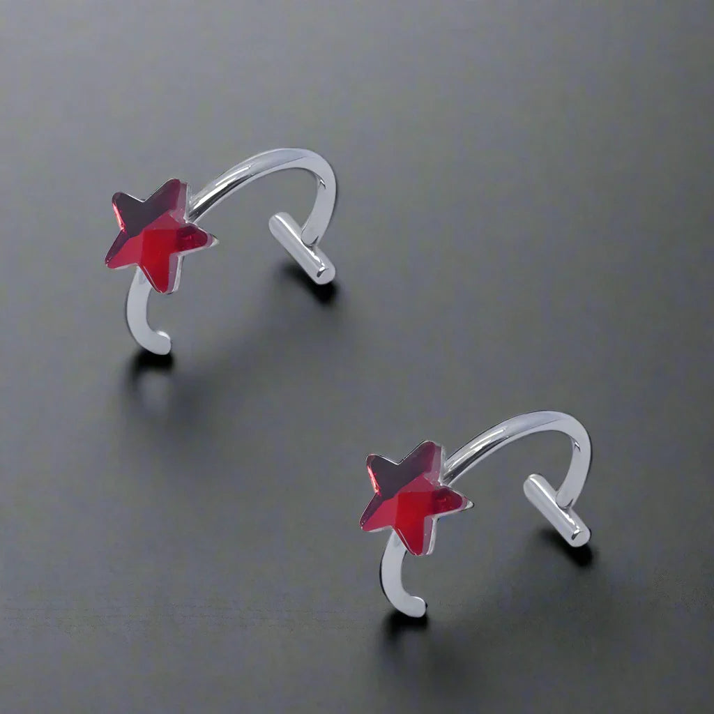 Faux Piercing Lèvre Homme ETOILE ROUGE - star red