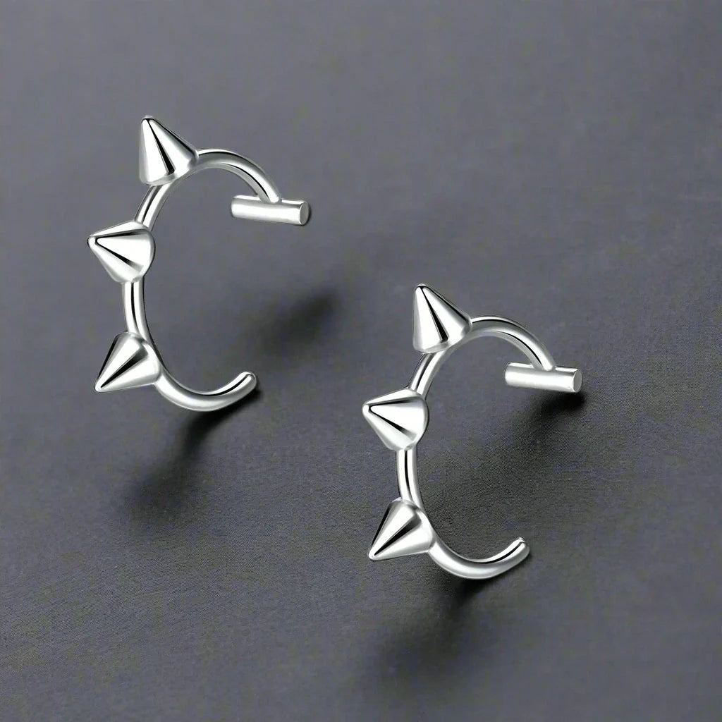 Faux Piercing Lèvre Homme SPIKE ARGENT