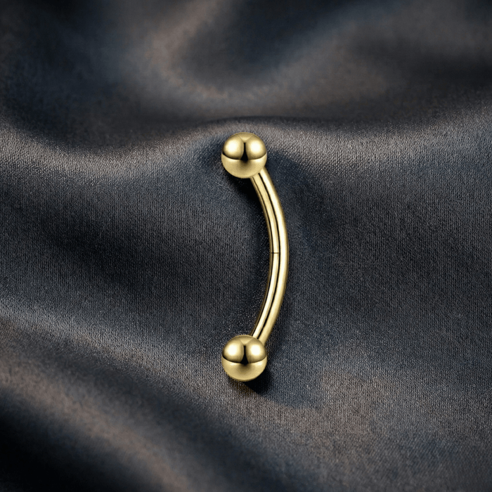 Piercing Doré pour Homme en Acier Inoxydable
