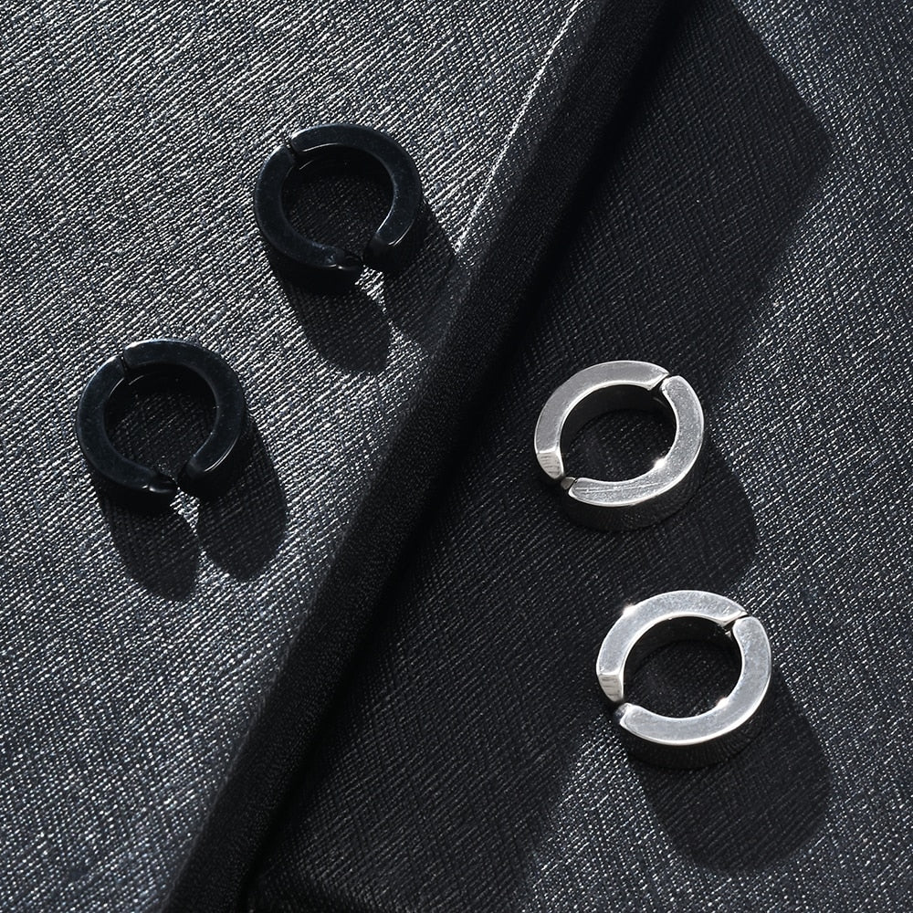 Fausse Boucle d'Oreille Homme ANNEAU (Paire)