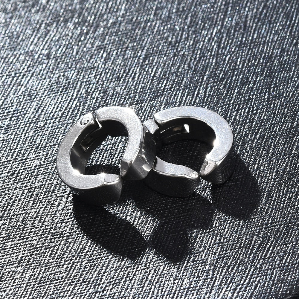 Fausse Boucle d'Oreille Homme ANNEAU (Paire)
