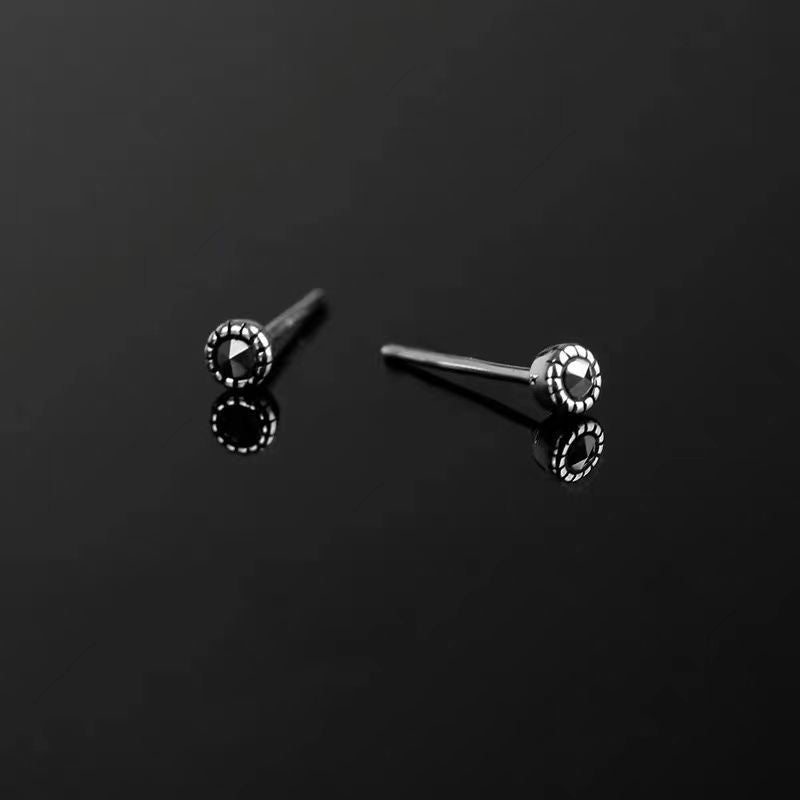 Puces d'Oreille Homme Zircon Clou (Paire)