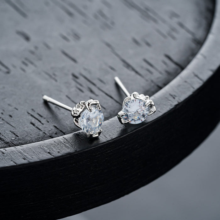 Puces d'Oreille Homme Zircon Clou (Paire)