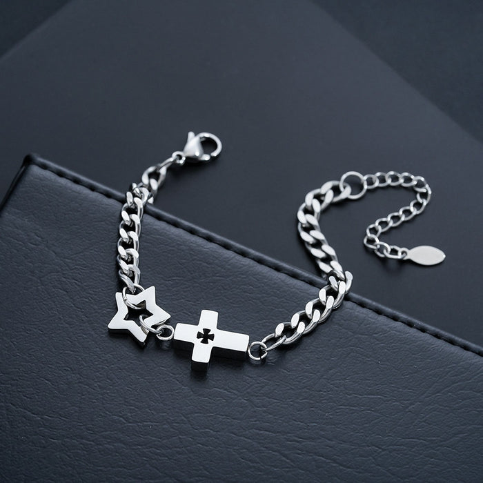 Herrenarmband Kreuz