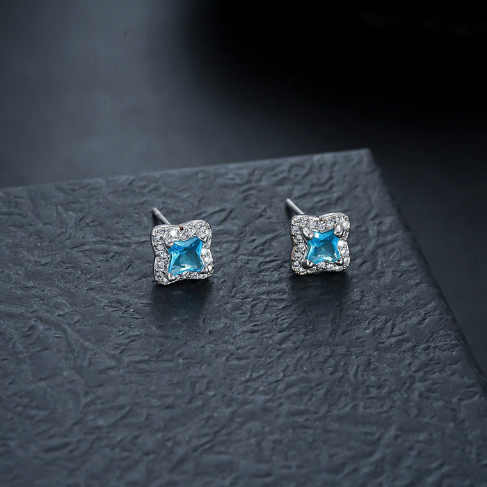 Puces d'Oreille Homme Trefle Clou (Paire)