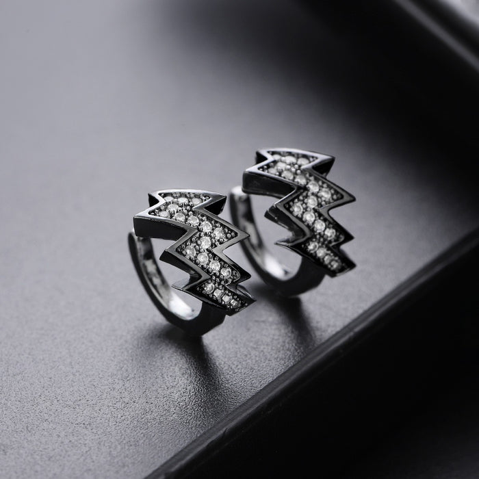 Ear Cuff Homme Zircon Eclair (Paire)