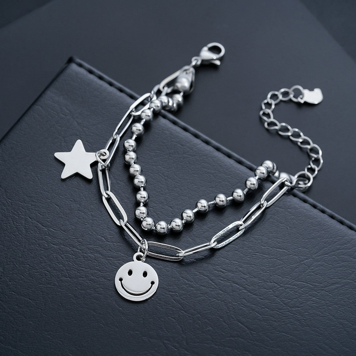 Herrenarmband Stern