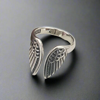 Bague Aile Argent 925 Ajustable