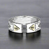 Adjustable Ring Men Tribal Amerindian Indigineous - resizable / S0084