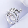 Bague Serpent Rétro en Argent - Argent / 1 / Ajustable