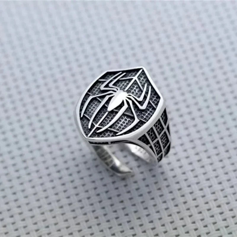 Adjustable Ring Men Spider Man - resizable / S0102