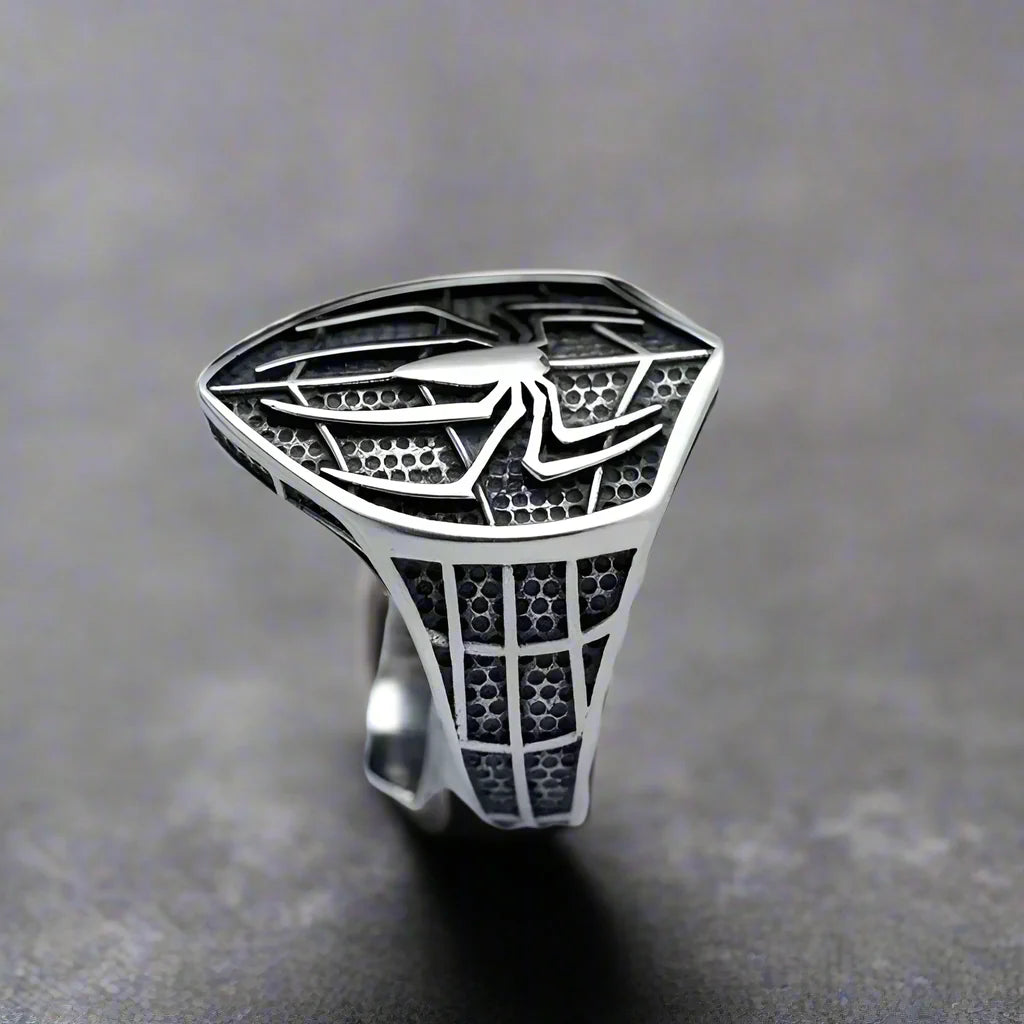 Adjustable Ring Men Spider Man - resizable / S0102