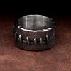 Bague Acier Gothique Suture