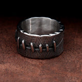 Bague Acier Gothique Suture