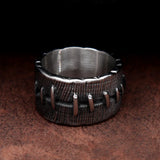 Bague Acier Gothique Suture