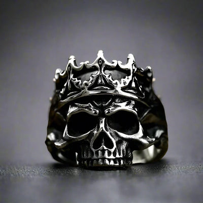 Bague Biker Homme Rock ROI DE LA MORT