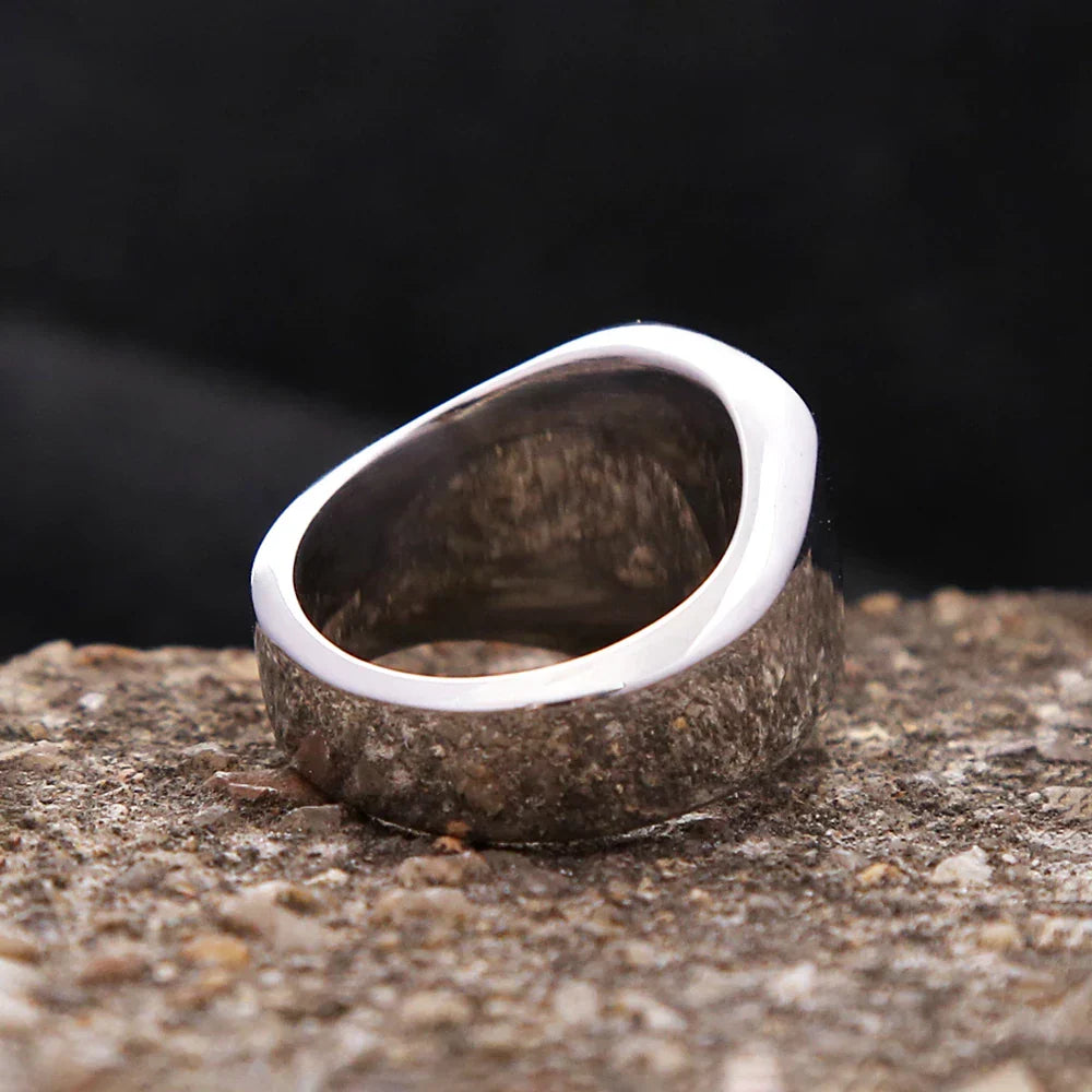 Bague Biker Homme Tête de Mort OR