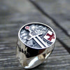 Bague Chevalier Templier Acier Inoxydable