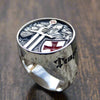 Bague Chevalier Templier Acier Inoxydable