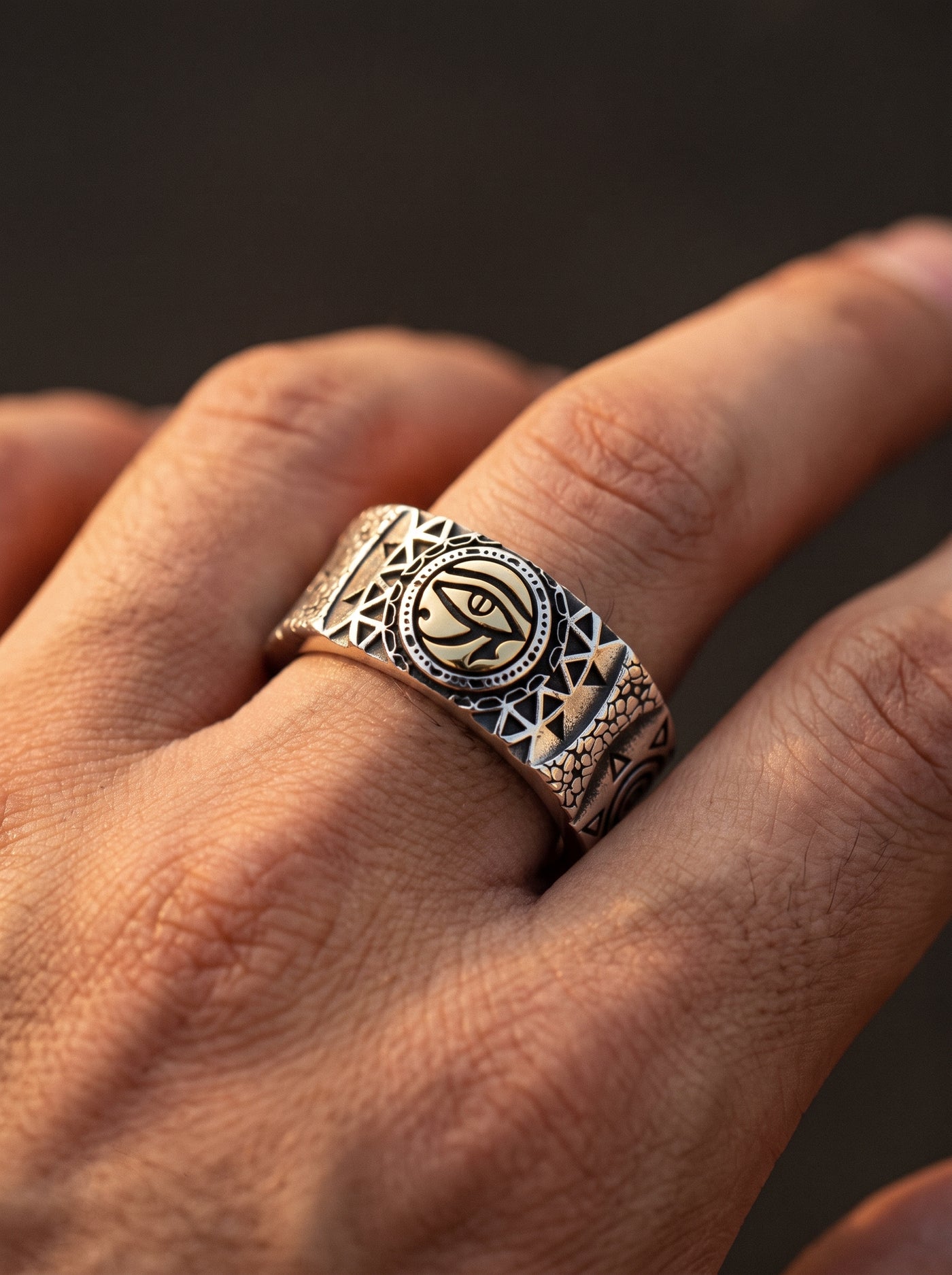 Bague Egypte Homme ŒIL D'HORUS