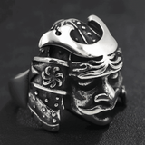 Bague en Acier Inoxydable CASQUE DE SAMOURAÏ - Acier Inoxydable / 54