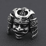 Bague en Acier Inoxydable CASQUE DE SAMOURAÏ