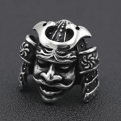 Bague en Acier Inoxydable CASQUE DE SAMOURAÏ
