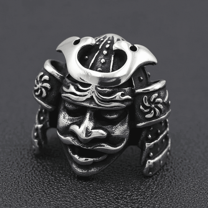 Bague en Acier Inoxydable CASQUE DE SAMOURAÏ