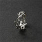 Personality Hollow Branches Ring Adjustable Men Index Finger Accessories Trendy 925 Sterling Silver Ring Male Jewelry