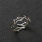 Personality Hollow Branches Ring Adjustable Men Index Finger Accessories Trendy 925 Sterling Silver Ring Male Jewelry