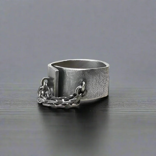 Bague Punk Vintage en Acier Inoxydable