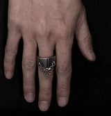 Bague Punk Vintage en Acier Inoxydable