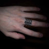 Bague Acier Colonne Vertebrale