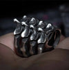 Bague Acier Colonne Vertebrale