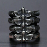 Bague Acier Colonne Vertebrale