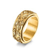 Bague Acier Oeil Vintage - 14 / Dorée