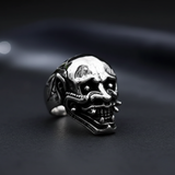 Bague MASQUE SAMOURAI en ACIER