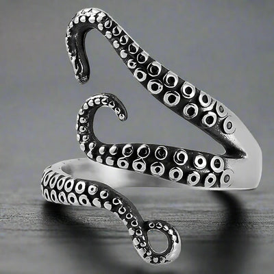 Bague Pirate Homme TENTACULES DE PIEUVRE