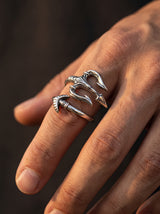 Bague Pirate Homme TRIDENT DE POSEIDON portee lifestyle Stag