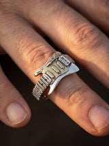 Bague Rock Homme Ajustable GUITARE ÉLECTRIQUE portee lifestyle Stag