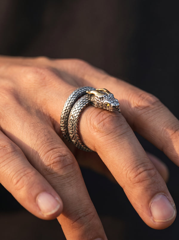 Adjustable Ring Men Dragon Heroic - resizable / S0062