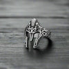 Stainless Steel Spartan Warrior Mask Ring Men’s Ancient Rome Ring Jewelry