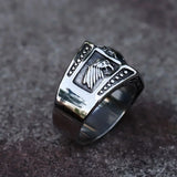 Men’s 316L stainless-steel rings for teens Retro skull gothic punk biker fashion Hip hop Jewelry Gifts free shipping